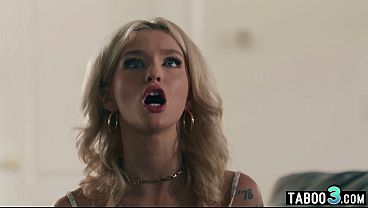 Petite blonde teen Emma Rosie fucked roughly by her BFs perv stepfather
