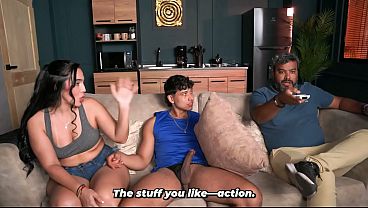 Download Video - Stepmother takes advantage of her husband not noticing and ends up fucking her stepson