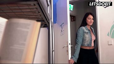 Playful Katy Rose Rides Monster BBC in Hostel Adventure - HORNY HOSTEL