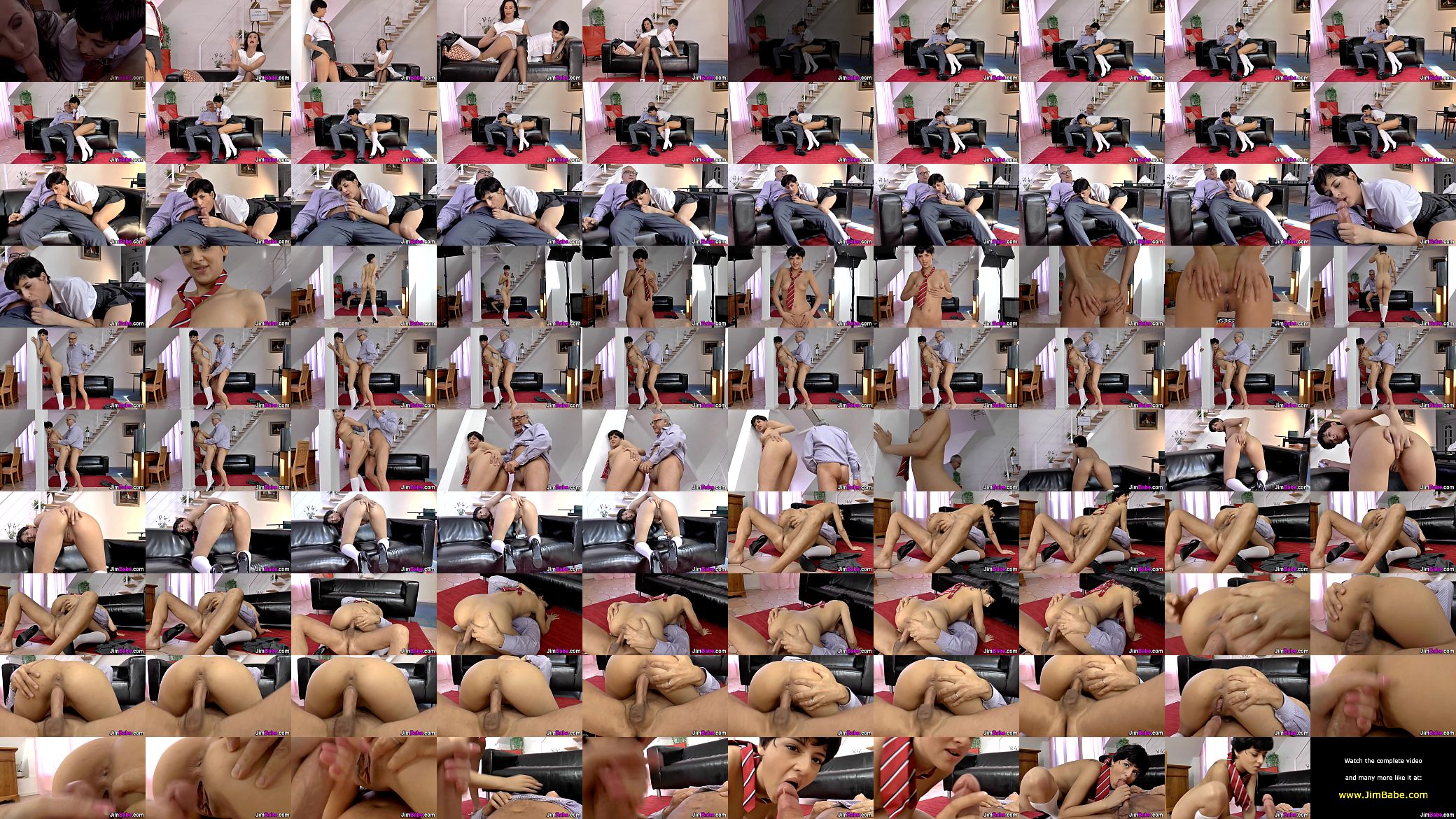 Teen guzzles old guys cum 预览图