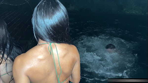 3V2 Interracial Orgy! 2 Big Ass Babes Taking Cock!