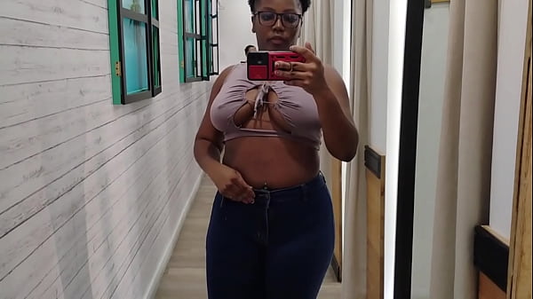 I Spent So Much Shopping Now This Ebony Bitch Repay You With Blowjob Cumload On My Black Big Tits - Mastermeat1