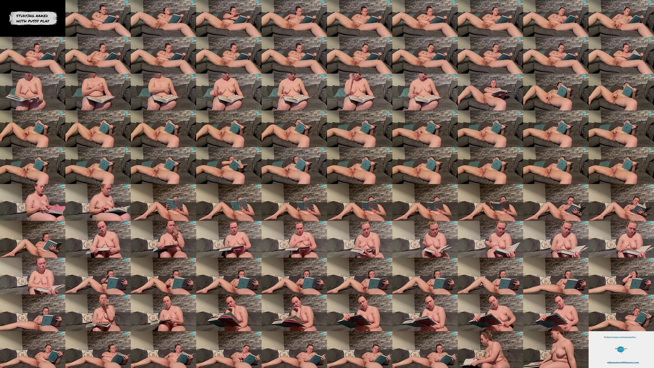 STUDYING naked with PUSSY PLAY 预览图