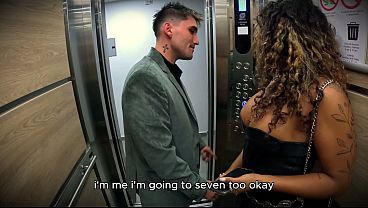 My neighbor is a young Spanish guy with a big dick that I met in the elevator. I invited him to my house and we had delicious sex, he came in my mouth! FULL VIDEO