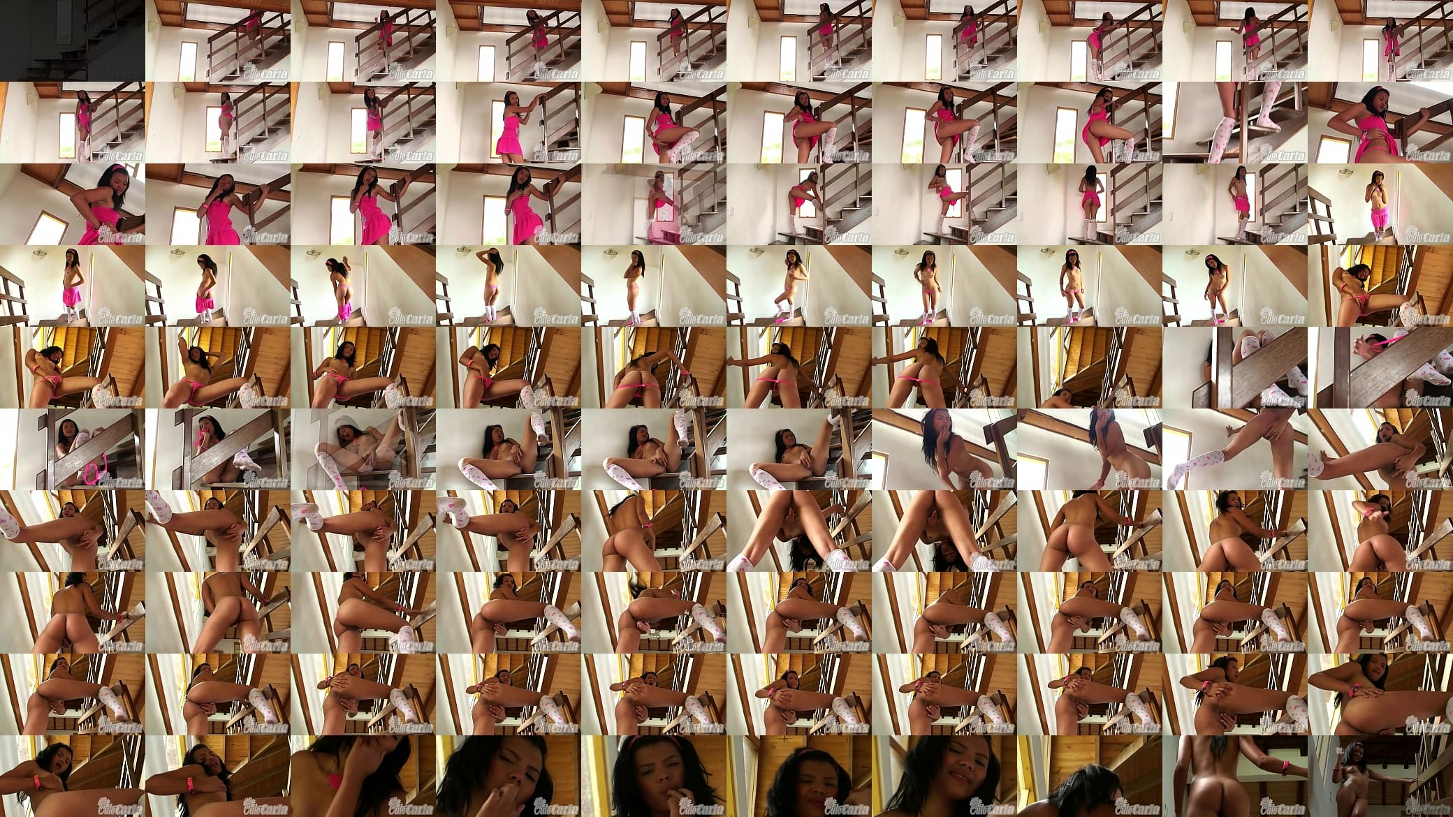 Cute Carla with sexy body Fingering Hard her Pussy upstair 预览图