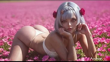 ノエルはロマンチックなデートを望んでいたので、私は花畑でピクニックを企画しました。彼女は情熱的なフェラチオで私に感謝してくれました。