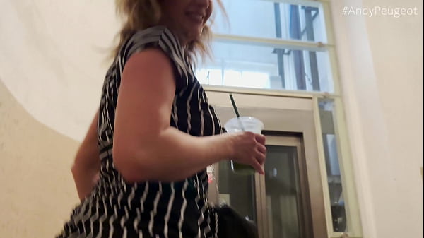 POV Public Sex With My Step Mom Inside Coffee S...