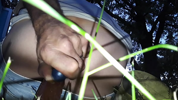 Download Video - Fucking sexy ass in backyard with 2 toys