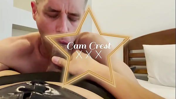 Download Video - Big dick trans model fucks Cam Crest in his Throat and Ass