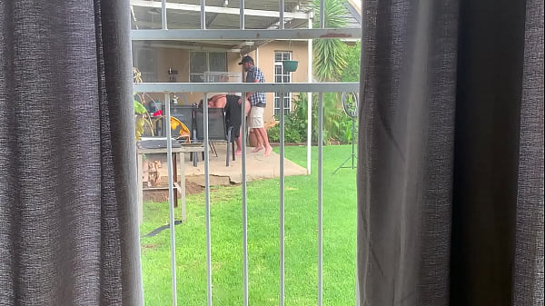 crownproduction - I caught my neighbours fucking outside in the backyard