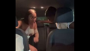 A cuckolded groom asks to switch places with the Uber driver so he can watch his wife get fucked by a real black man.