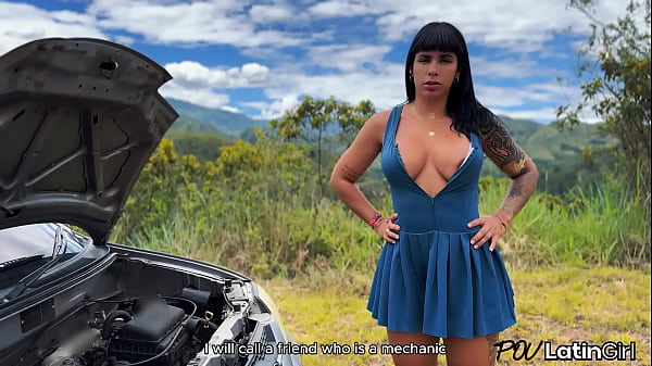 Download Video - I find a fitness girl with her broken-down car and take her Home - POVLatinGirl