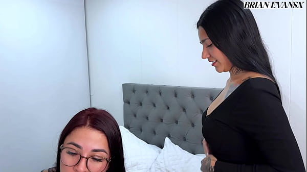 Threesome with Colombian MILFs Silvana Lee and La Rola, they fuck their boss Brian Evansx