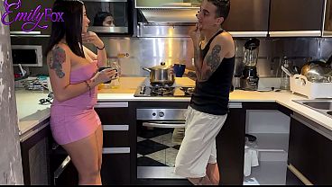 BBW stepsister with huge ass gives her tight pussy to her horny stepbrother - EmilyFox & DaniClark