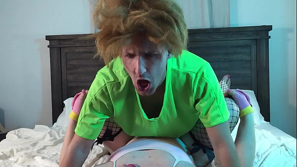 Shaggy Fucks Transgender Woman in Chastity