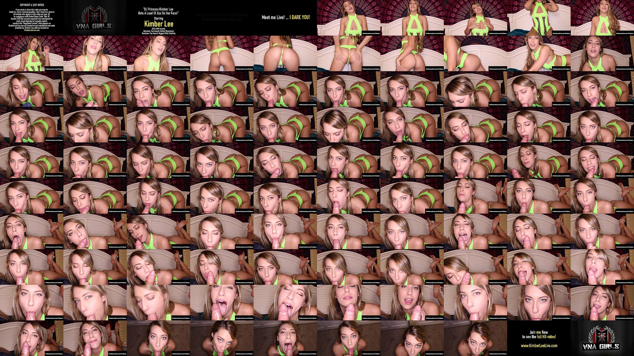 BJ Princess Kimber Lee Gets A Load Of Jizz On Her Face! 预览图