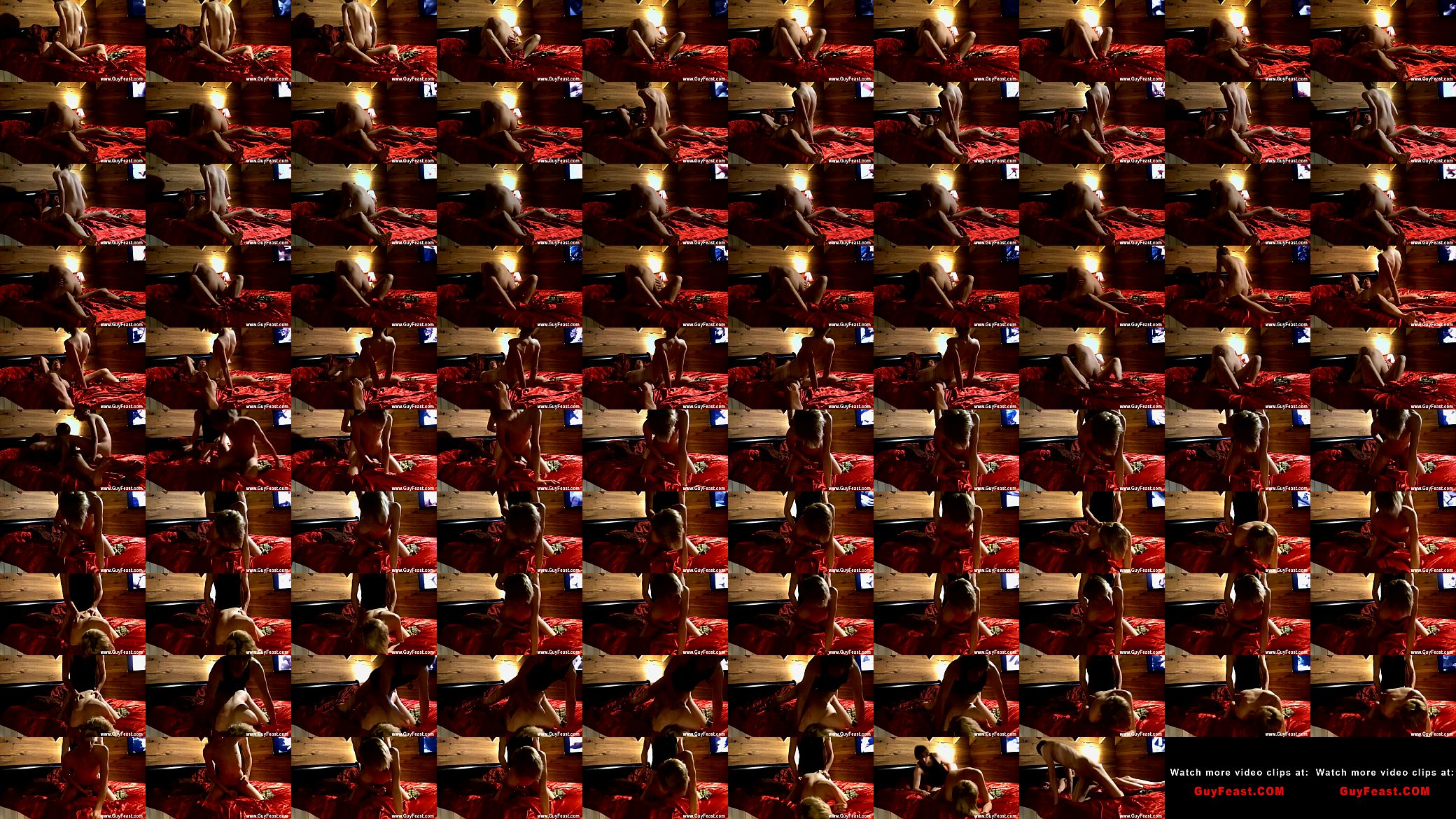Male models Trace and his buddy Erik are just kicking back on the bed 预览图