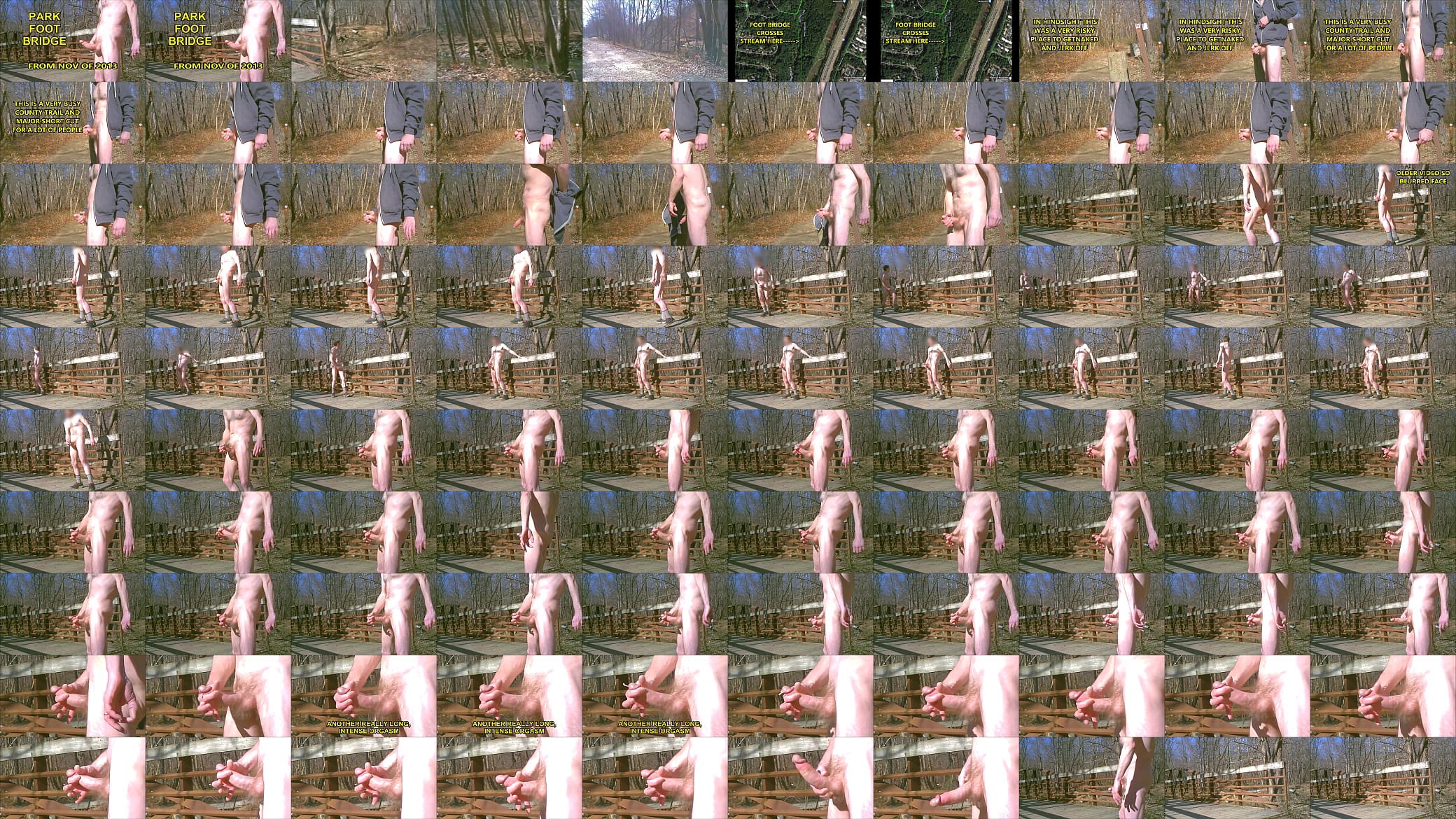 Risky Public Path Bridge Naked JO Blurred Face From Nov 2103 预览图