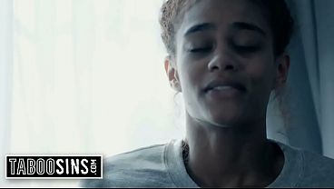 Ebony Wife Scarlit Scandal Fucks the Delivery Man While Her Exposed Husband Isolates in the Next Room