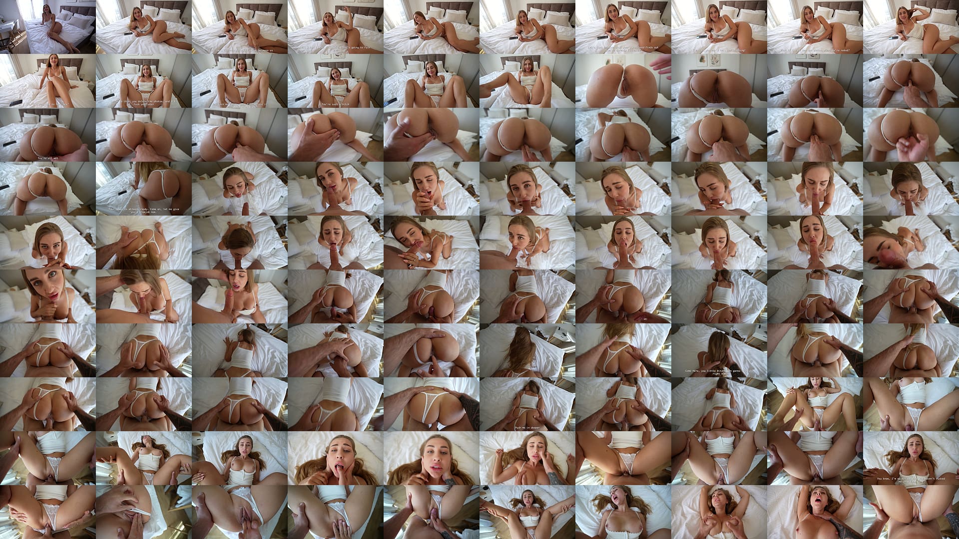 Listen to me, stepbrother! Either you fuck me, or I'll tell your girlfriend that you cheated on her! POV 4K 预览图