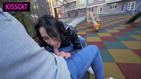 Want to be Pornstar? Suck my Dick in Public Place and Get Huge Cum on Tits!