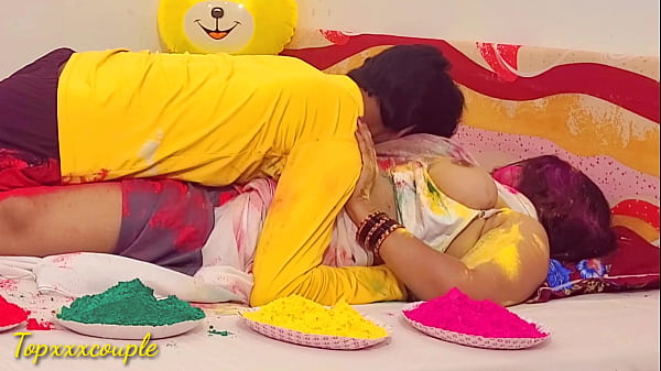 Hardcore sex with beautiful widow sister-in-law on Holi