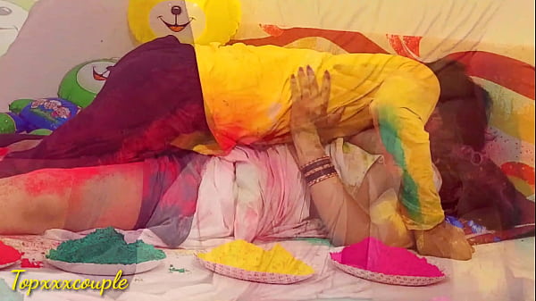 Hardcore sex with beautiful widow sister-in-law on Holi