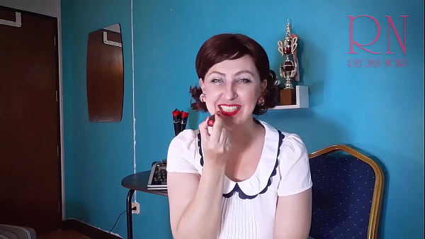 Red lipstick kissing teasing by Regina Noir. Trailer