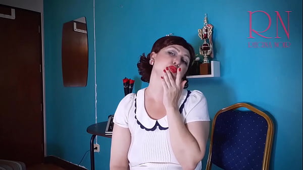 Red lipstick kissing teasing by Regina Noir. Trailer
