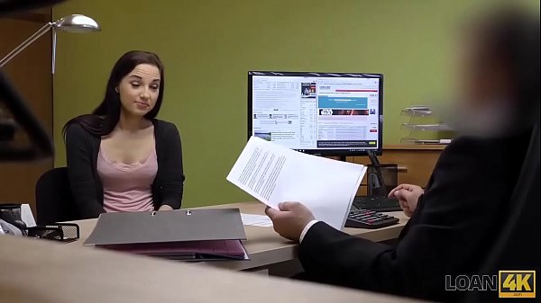 LOAN4K. Agent experiences tight asshole of teen girl who needs cash