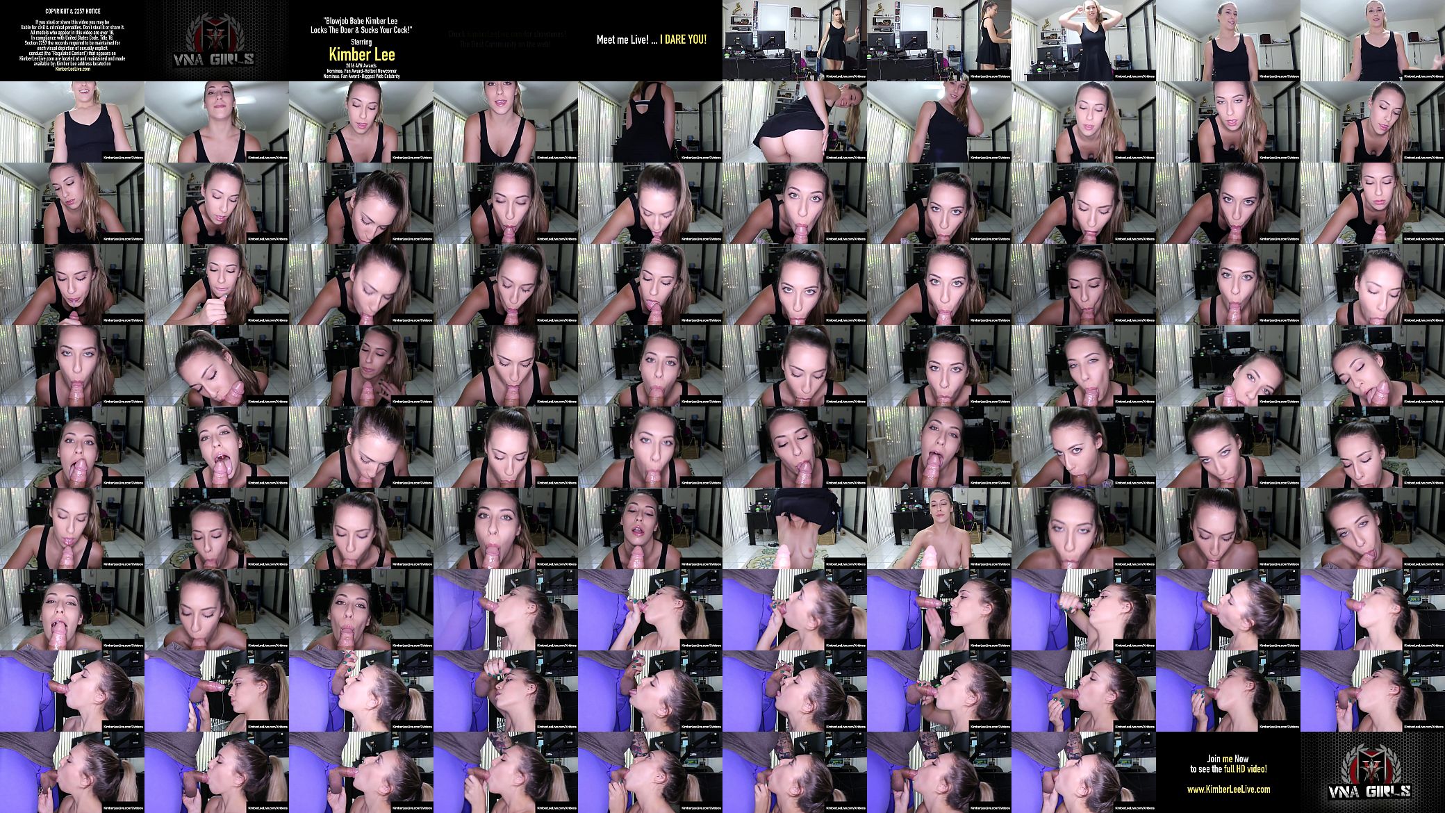 Blowjob Babe Kimber Lee Locks The Door &amp; Sucks Your Cock! 预览图