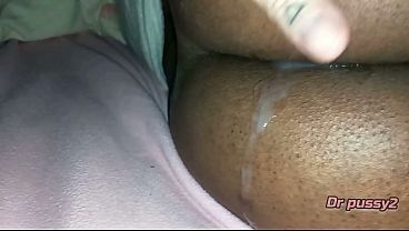 DR PUSSY2 - Married Ebony has her ass full of semen for the cuckold to see