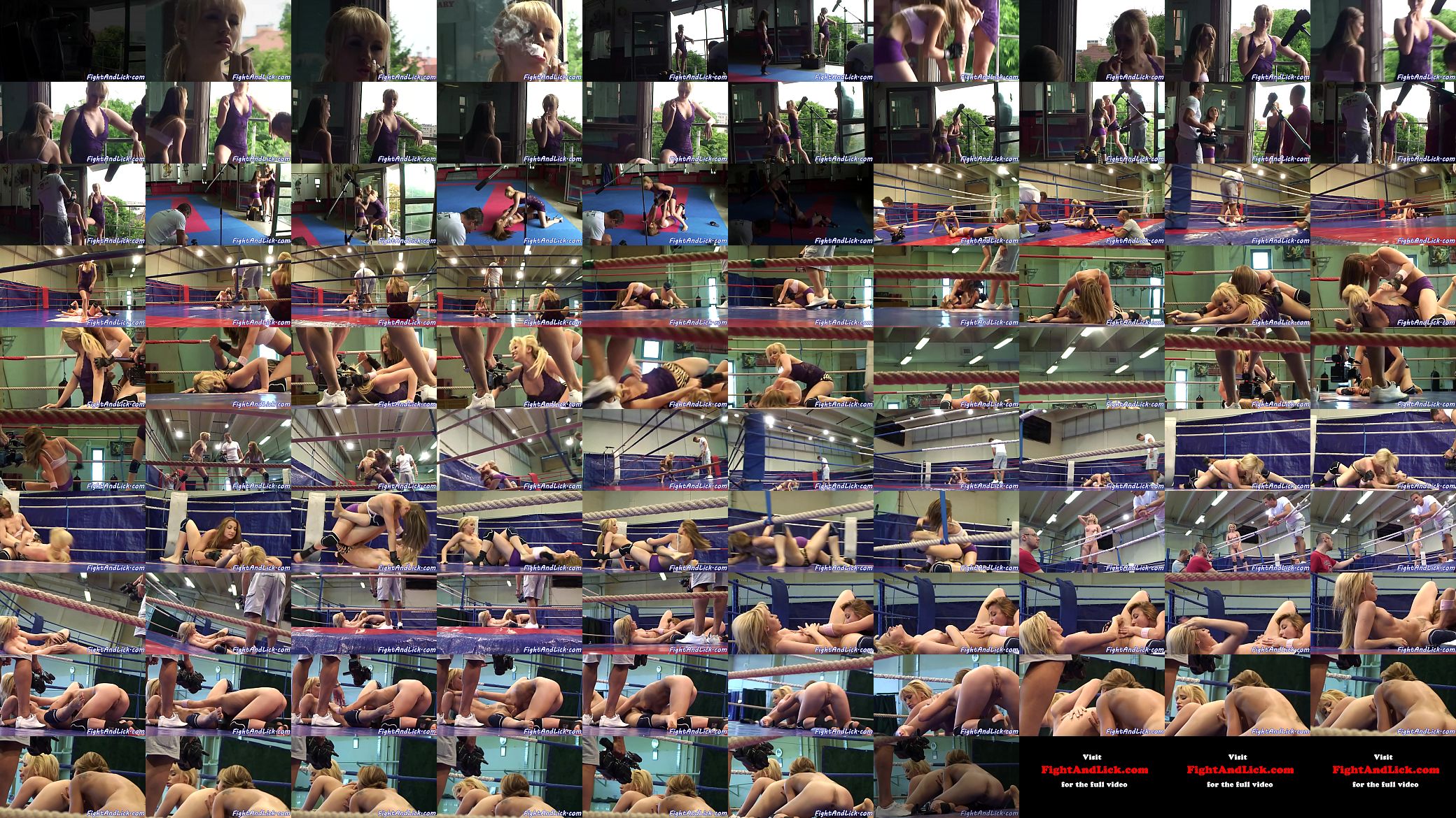 Tattooed lesbo pussylicking wrestling babe 预览图