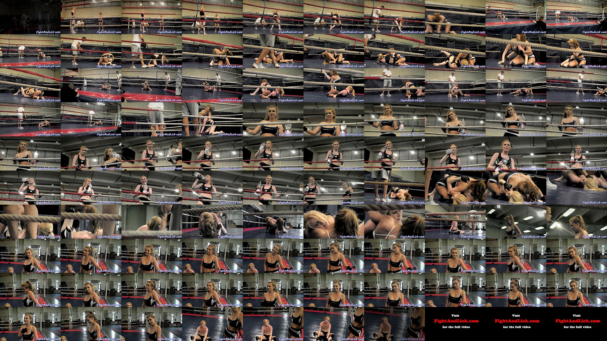 Athletic lesbos wrestling in the boxing ring 预览图