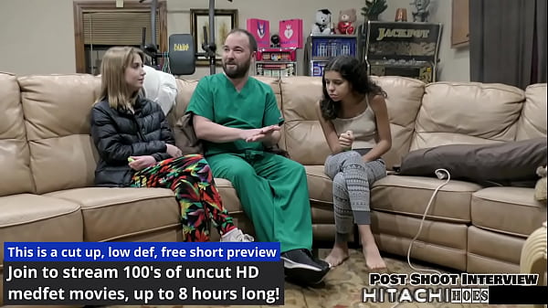 Freshman Gets Mandatory Hitachi Orgasm From Doc...