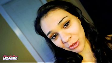 Tattooed Petite Brunette Sabrina Passionate Blowjob!