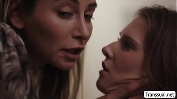 Download Video - Stepteen lets TS stepmom fuck her to keep the secret