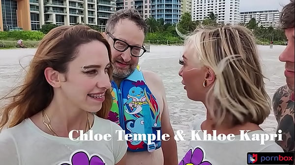 Double vaginal loving Chloe Temple getsw two second creampies in threesome with Khloe Kapri
