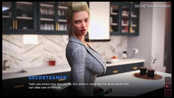 Bimbo MILF Loves Teasing Horny dude With Her Massive Boobs and Ass - The Synthetic 01 Developed By Carbon - 3D Porn Game
