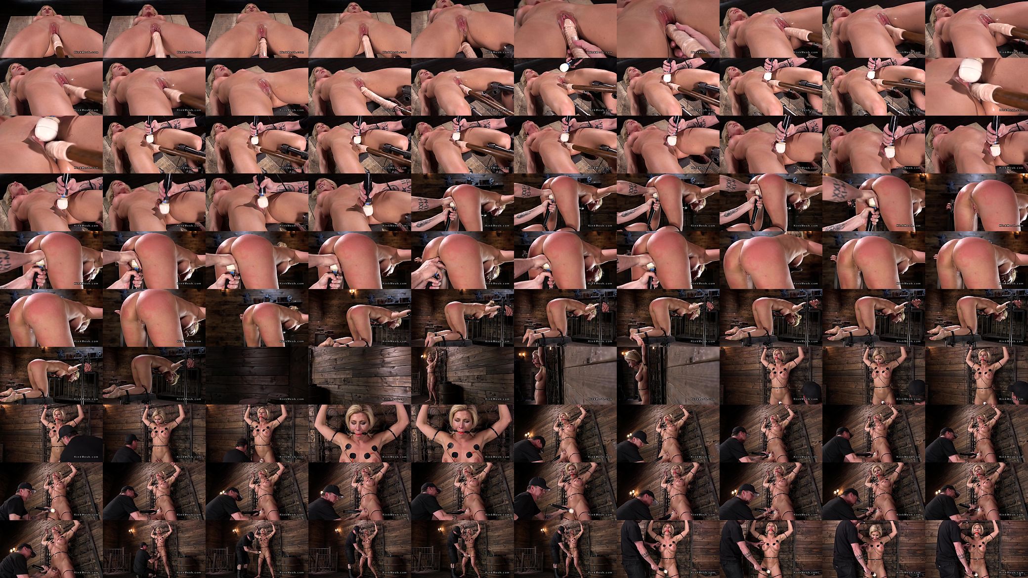 Busty submits to pussy vibe in bondage 预览图