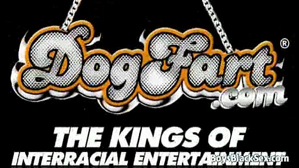 Black boy and white guy in interracial gay scene 23