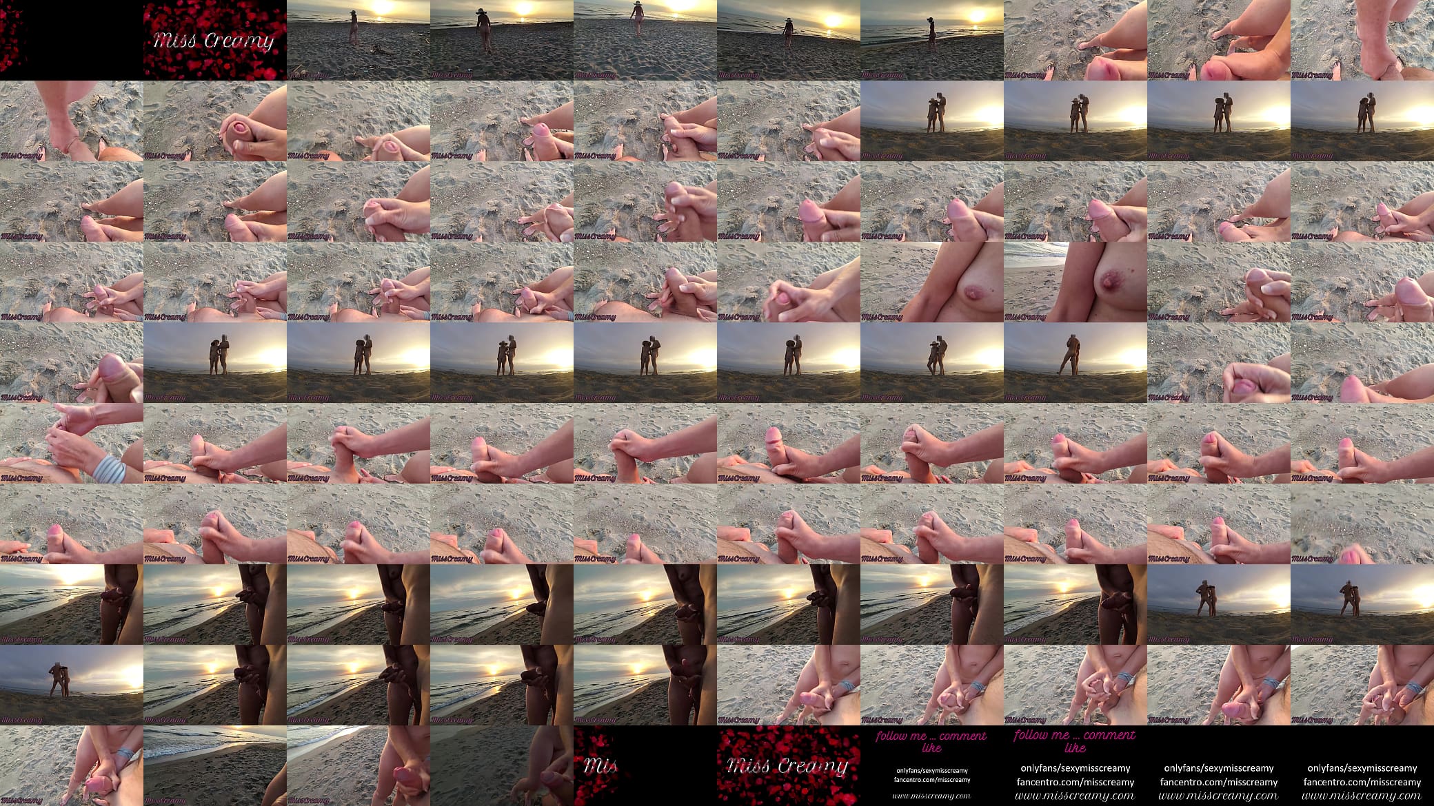 French Milf Blowjob Amateur on Nude Beach public to stranger with Cumshot 02 - MissCreamy 预览图