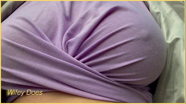 is braless in this tight pink shirt with her perfect tits flashed