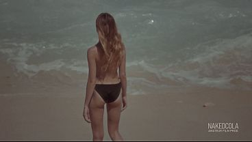 Stepsister pissed on my dick on the nude beach - 1080