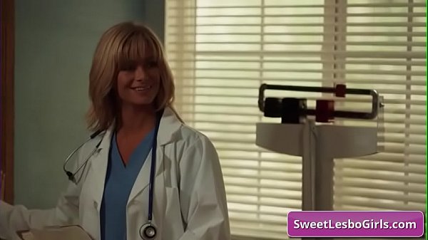 Sexy busty blonde lesbos Serene Siren, Verronica Kirei make out in the doctors office nad love it