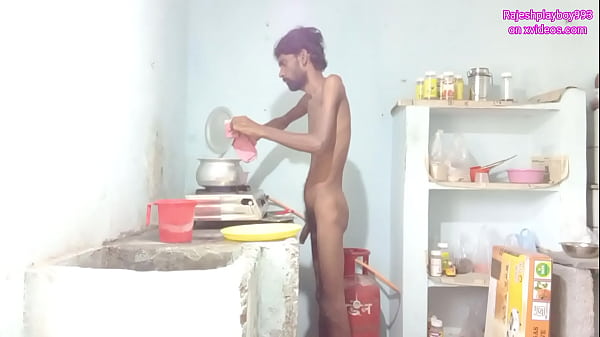 Rajeshplayboy993 cooking aalu curry and masturbating dick