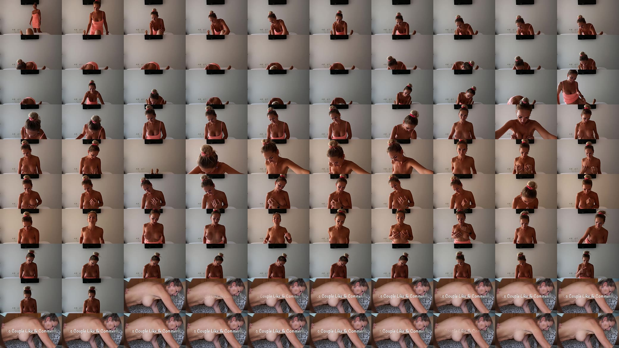 Imagine that it&#039;s you who is under me and feel how I ride on your cock 预览图