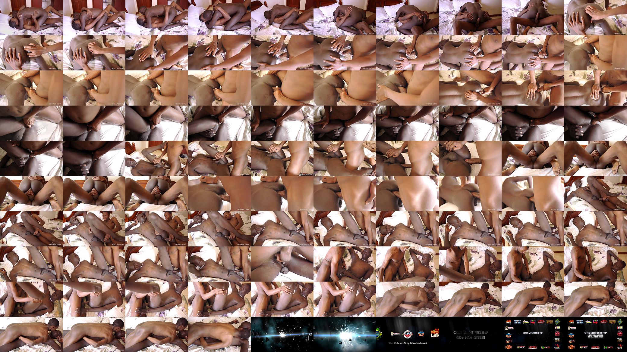 Black African Twinks Daquan and Tremain Fuck Bareback 预览图