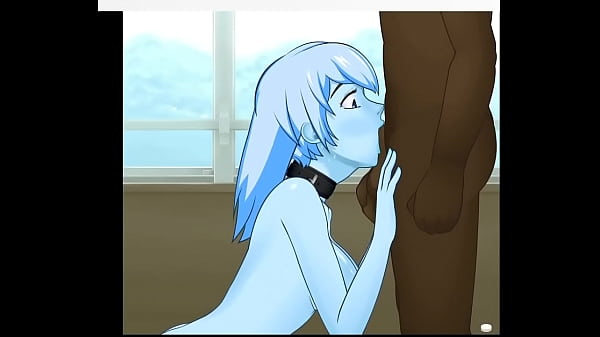 Slime girl deepthroat's huge cock