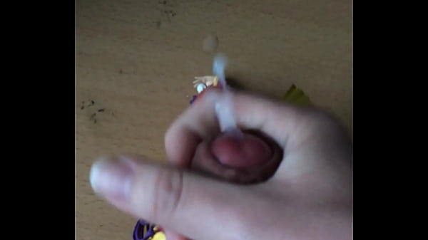 cum shot on figure.MOV